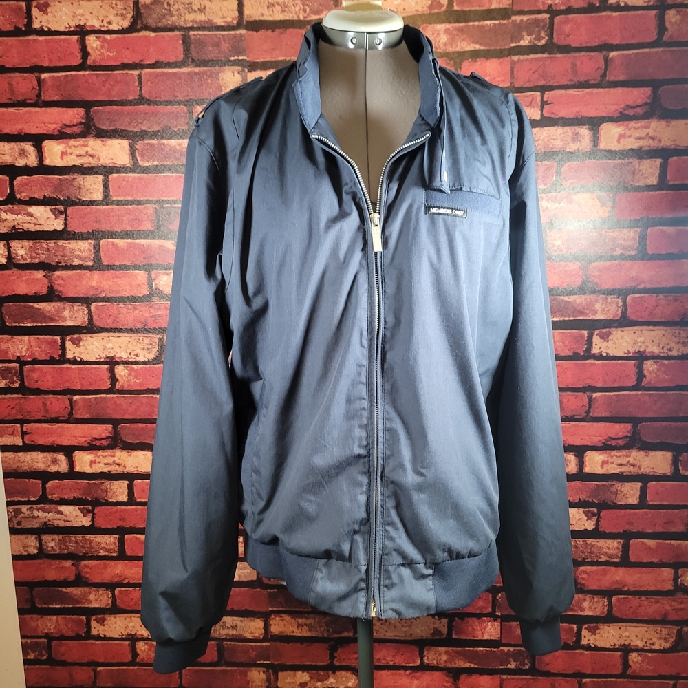 Members Only Dark Blue Bomber Jacket
